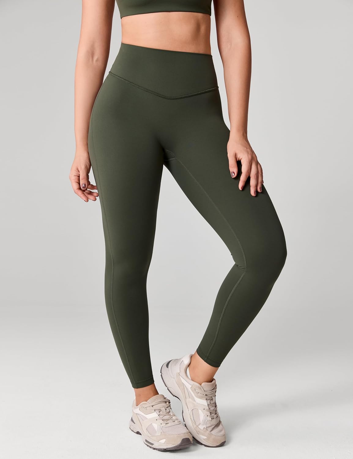 Hugcurve No Front Seam Hidden Scrunch Butt High Waisted Workout Leggings for Women Butt Lifting Yoga Pants Gym - 25'' - Image 2