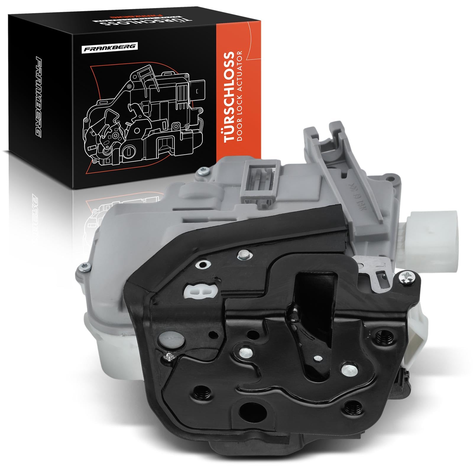 Frankberg Actionneur de verrouillage de porte avant gauche 4F1837015 | Compatible avec: A6 4F2, A4 8EC, Exeo 3R2, A8 4E2 4E8, A3 8P1, Exeo ST 3R5, A4 Cabriolet 8H7 B6 8HE B7, A4 Avant 8ED