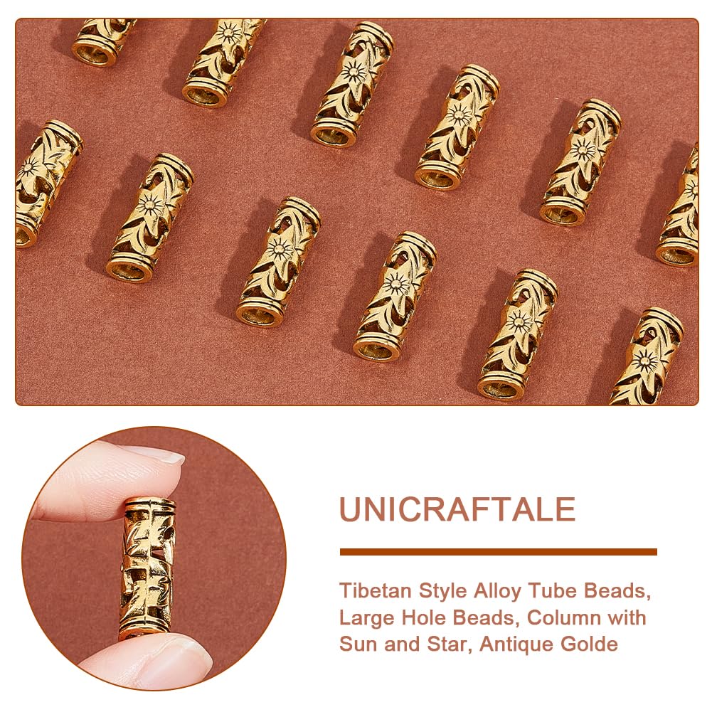 Perline Tibetane In Lega D'argento Antico All'ingrosso - Foto 3