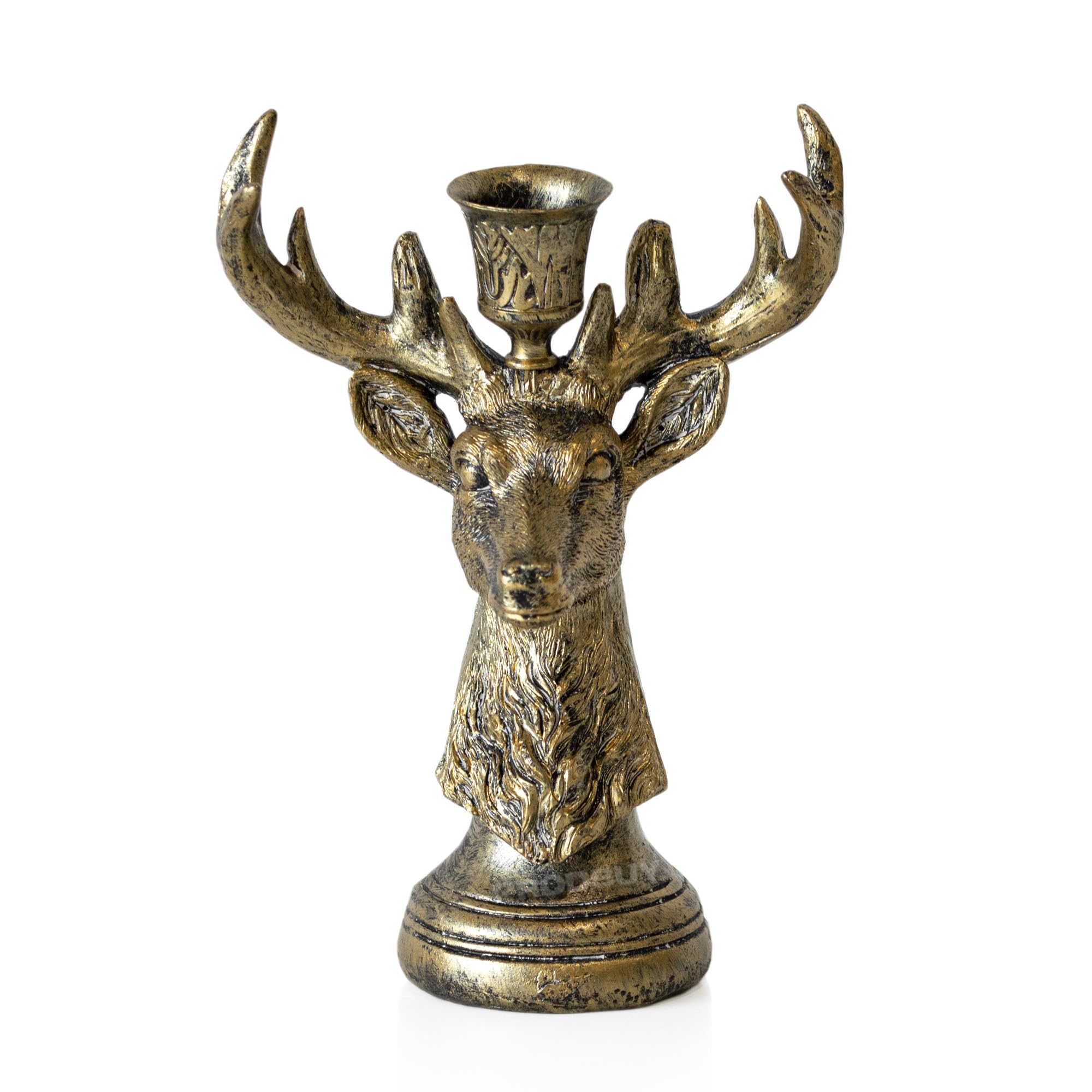 Prodbuy Stag Head 20Cm Resin Candlestick