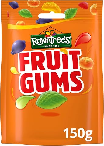 Rowntree's Fruit Gums Sweets Pouch Vegan 150g 150 g Pack of 1