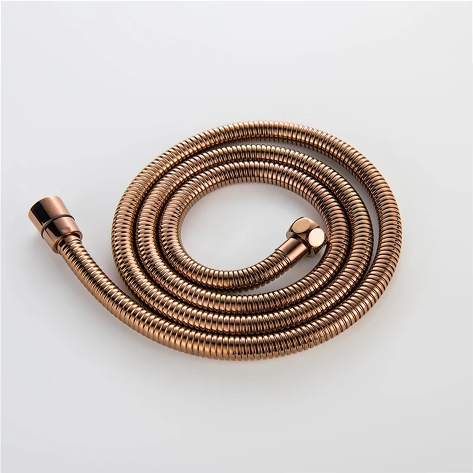 Manguera de ducha de acero inoxidable de 150 cm, flexible en blanco y negro, acabado gris cepillado y bronce para duchas de lujo