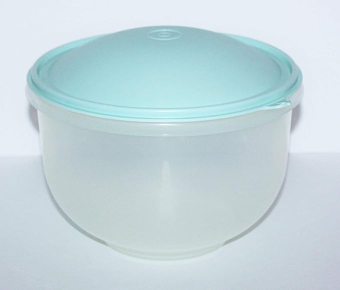 Tupperware Super CrispIt Lettuce Salad Keeper w/ Mint Green Dome Lid and Clear