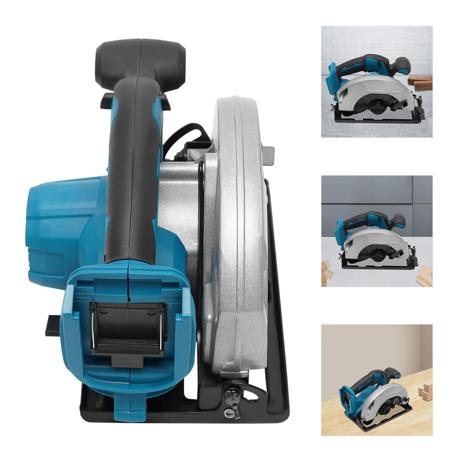 Sierra circular con batería, 20000 rpm, sierra circular de mano, sierra circular, batería de litio inalámbrica para trabajar la madera, sierra circular manual, sierra de inmersión, 30,5 x 16