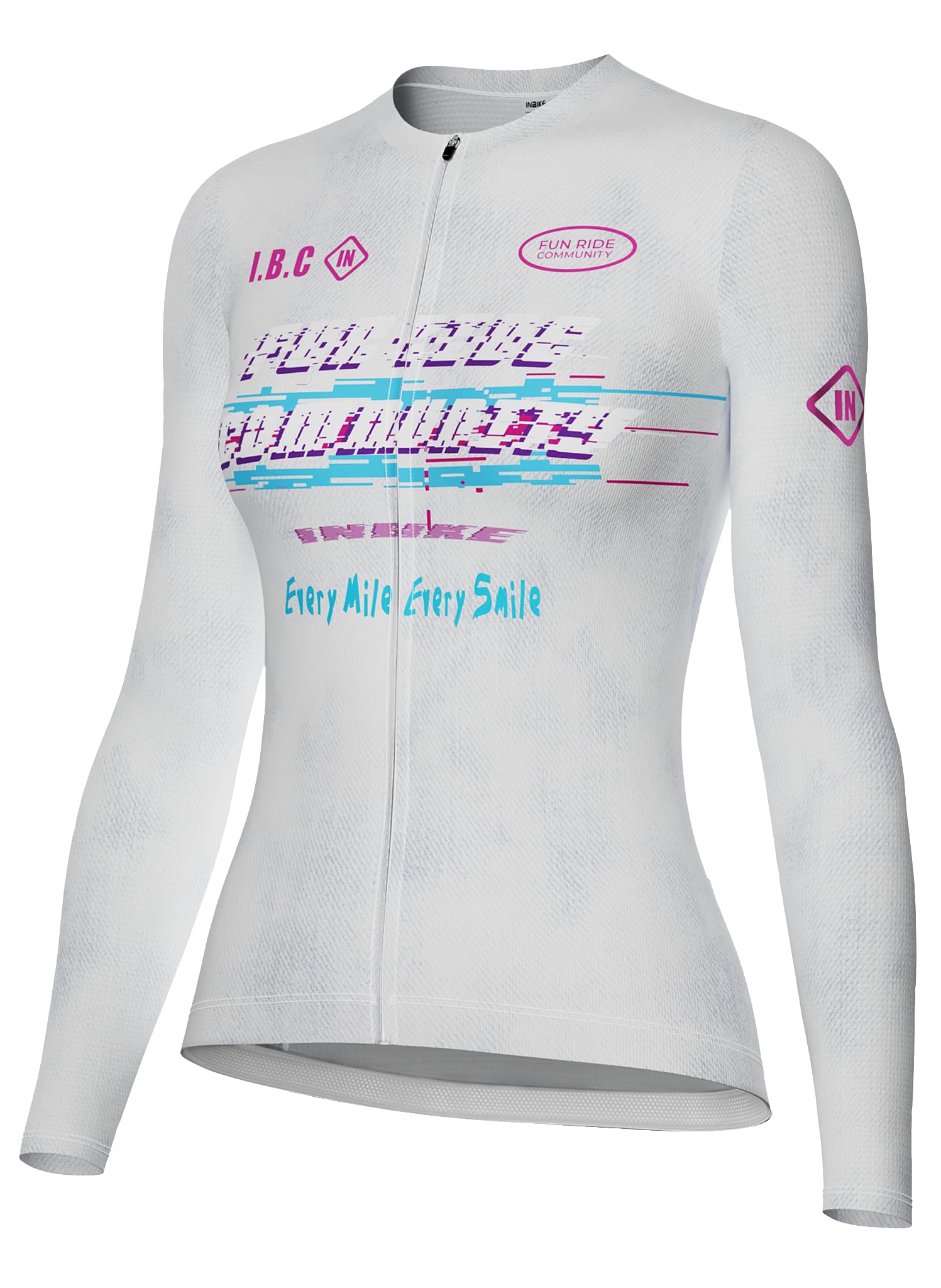 Maillot Cyclisme Femme Manches Longues UPF 50+ - Anti-UV, Séchage Rapide, Motifs Réfléchissants - Pour VTT, Sport Outdoor - 6