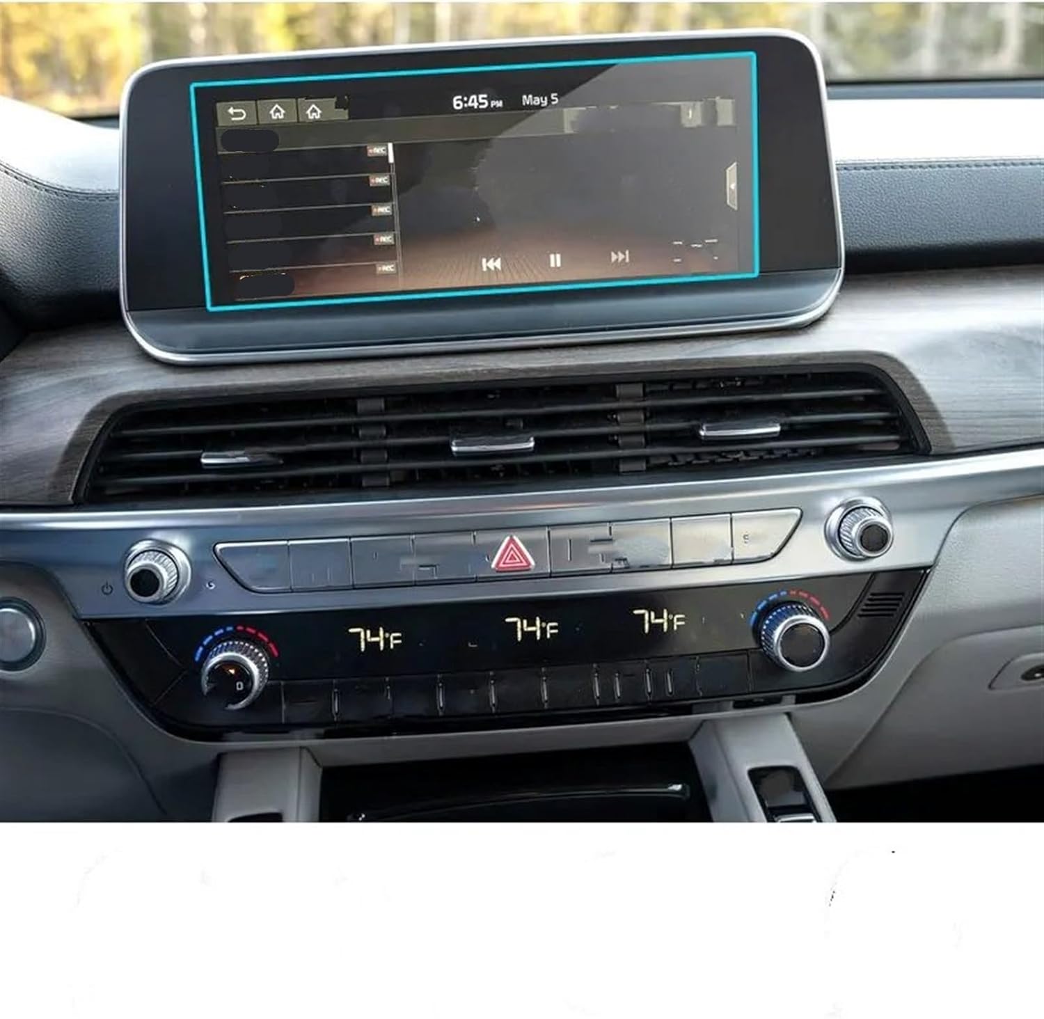コックピット保護フィルム Compatible With Kia For Telluride 2020 2021 10.25インチ対