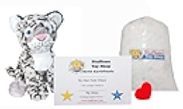 Make Your Own Stuffed Animal Mini 8 Inch Winter The Snow Leopard Kit - No Sewing Required!