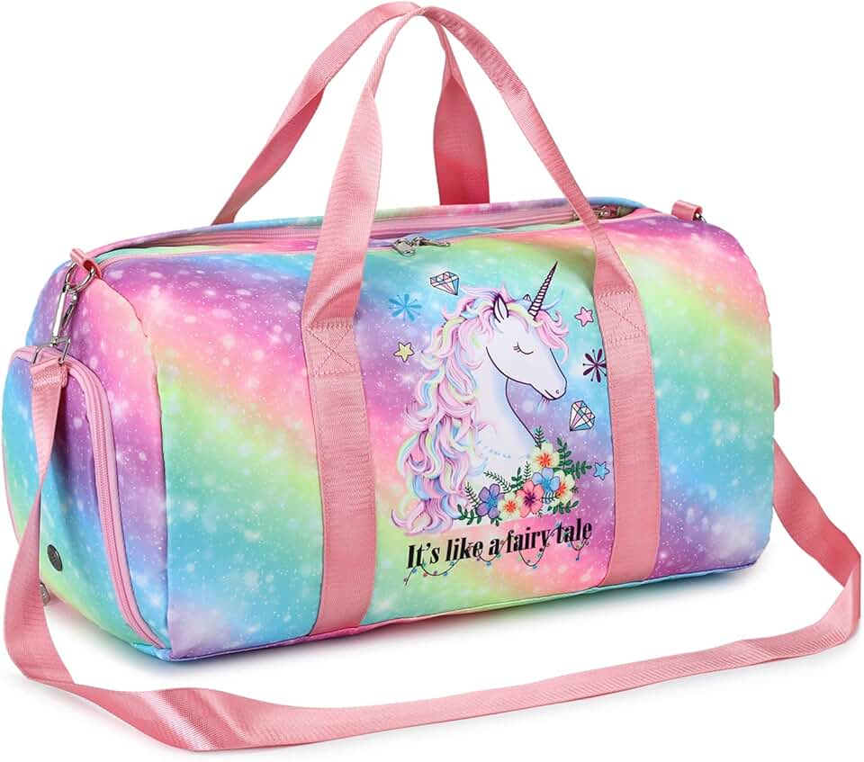unicorn duffle bags for girls