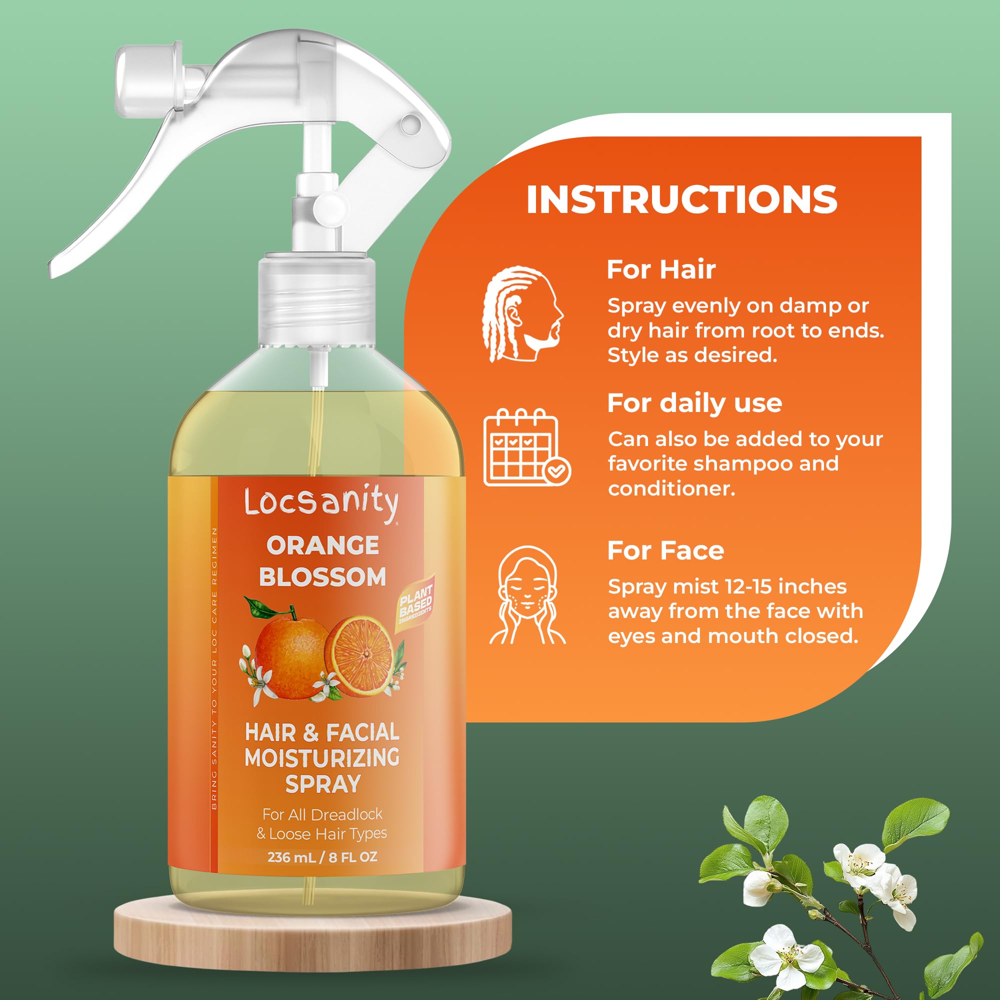 Amazon.com: Locsanity Pure Orange Blossom Hair and Facial Daily