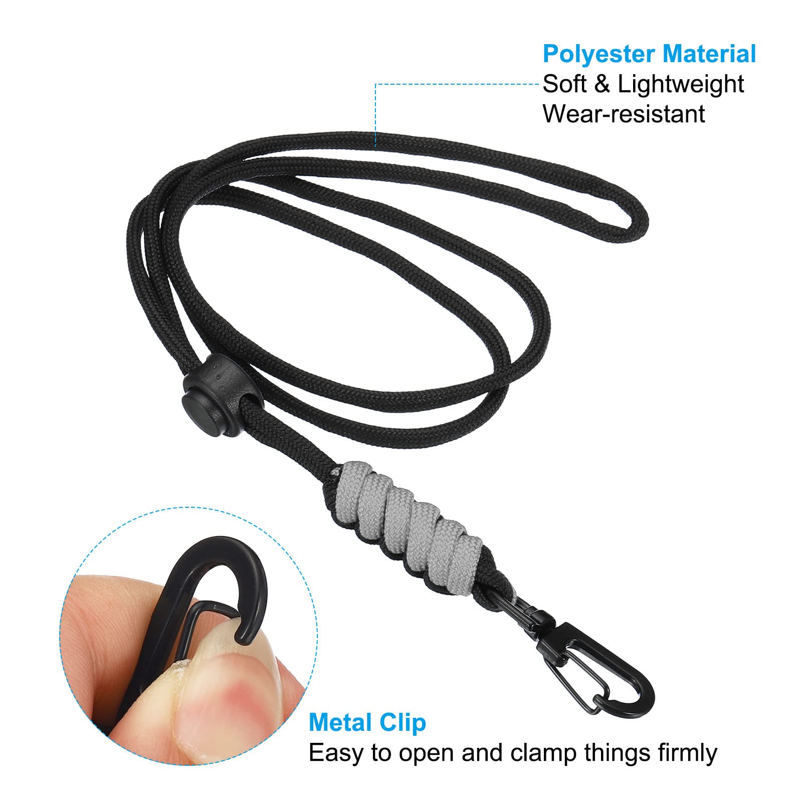 PATIKIL Neck Lanyard With ID Card Holder - 45cm Long Badge Lanyard For Office & Events