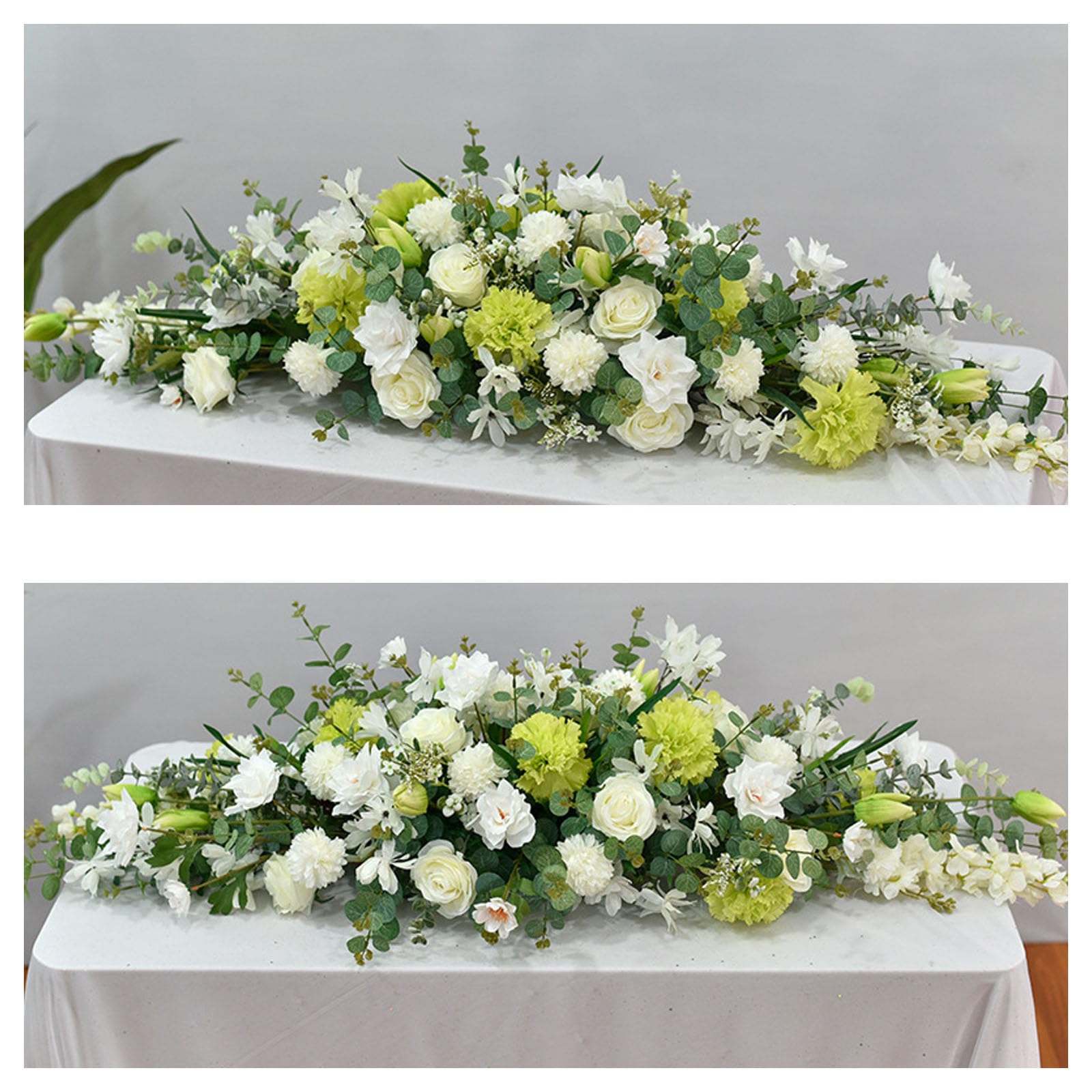 Business Venue Floral, Corporate Table Decor, Office Meeting Arrangement, Faux Floral Decoration For Events And Offices, Business Venue Setup, Corporate Meetings, Hotel(Size:120*40*25cm,Color:C-2 PCS)