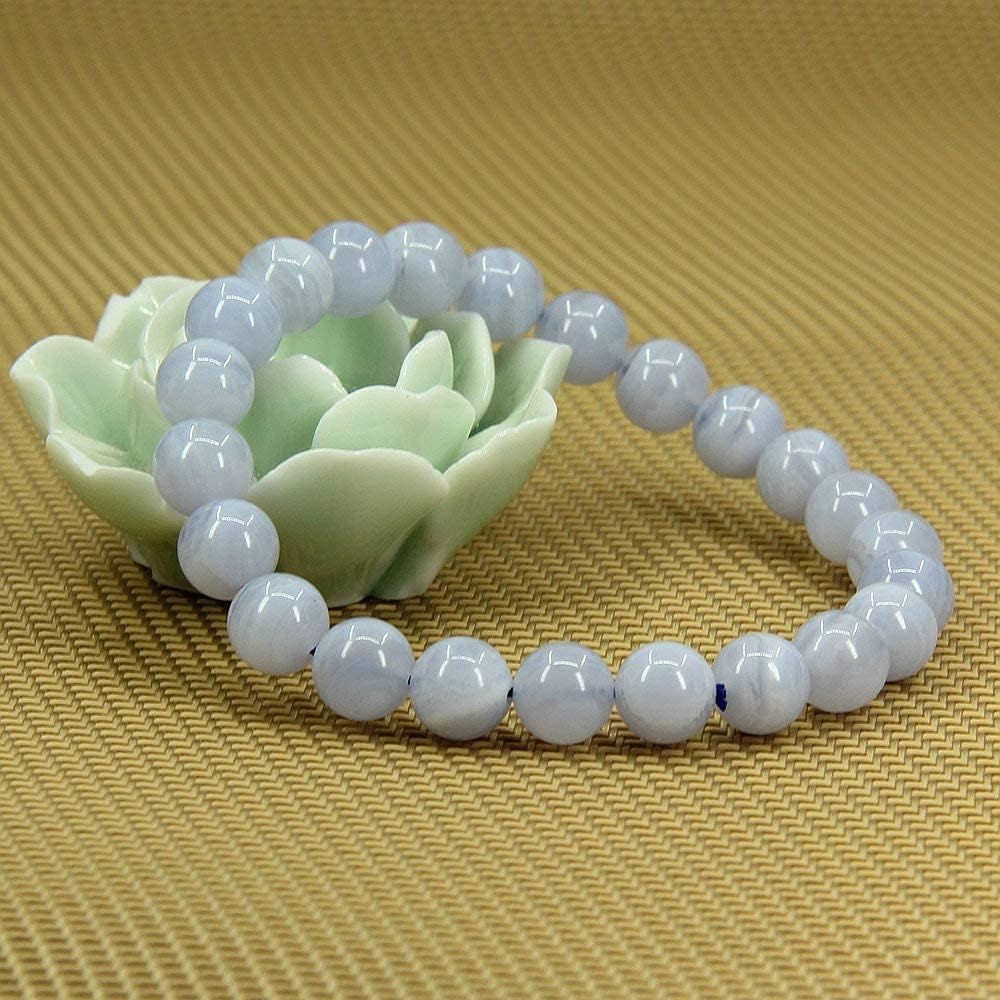 Angelstones Handmade Gem Semi Precious Gemstone 8mm Round Beads Stretch Bracelet 7" Unisex - Image 4