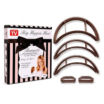 5 Pcs Bump It Hair Accessory Invisible Fluffy Hair Pad Set Fluffy Styling Tool for Women and Girl Instant Hairs Lift Volumizing Accessories for Ponytails Bumps Fluffys Hairdressing ToolsBrown