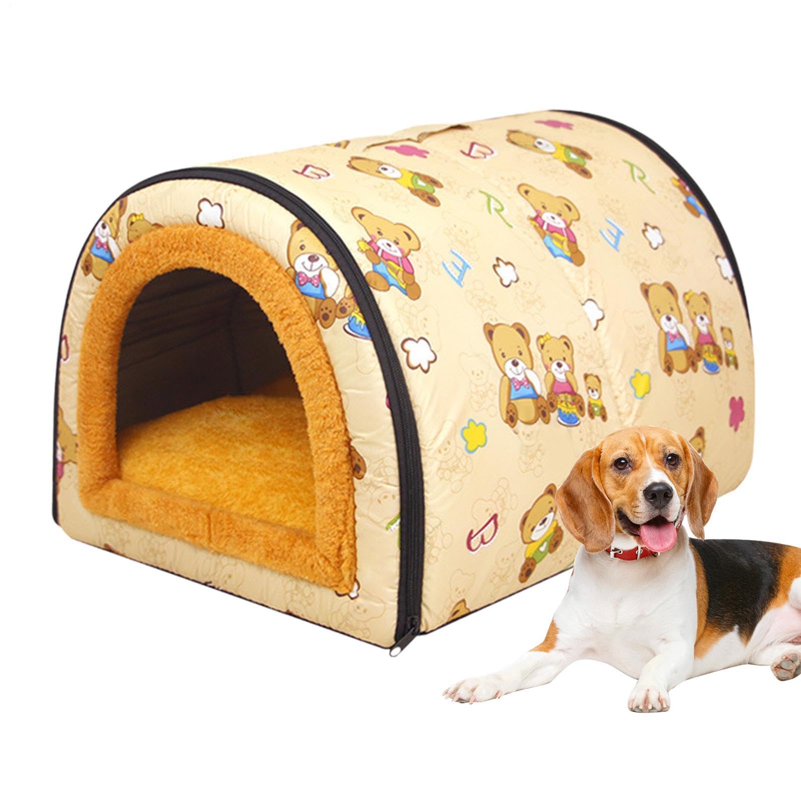 Perrera para perros portátil y térmica para viajes, camping y estancias en el salón
