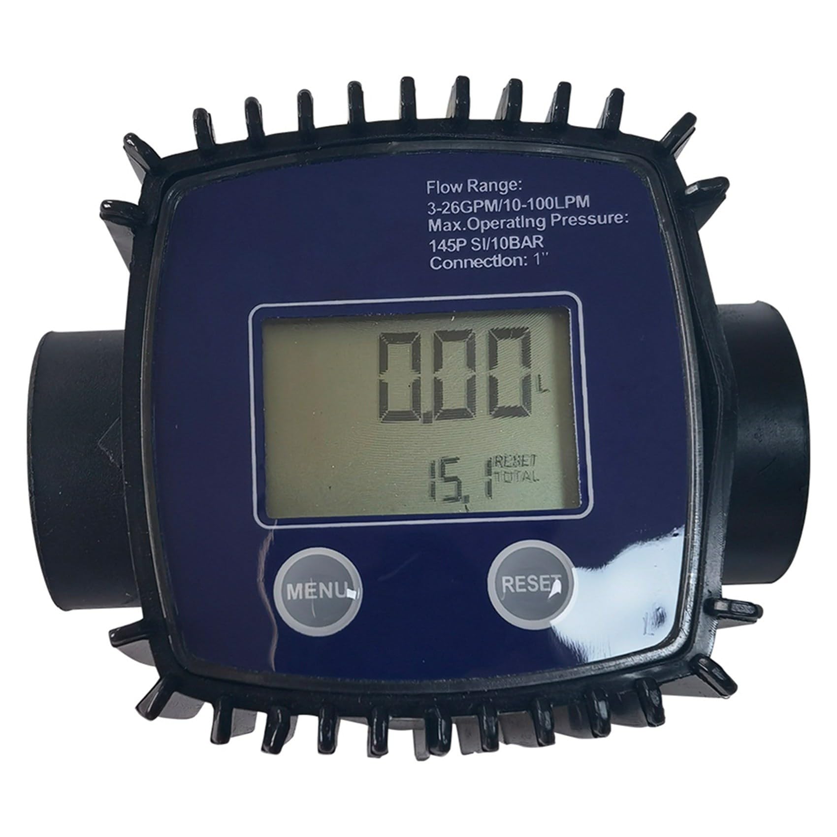 4X Medidor de Flujo de Combustible de Aceite de Turbina K25 Medidor de Flujo de Agua Medidor de Flujo LCD Medidor de Flujo de Líquido de Tubería Sensores 2.3-3.3VB
