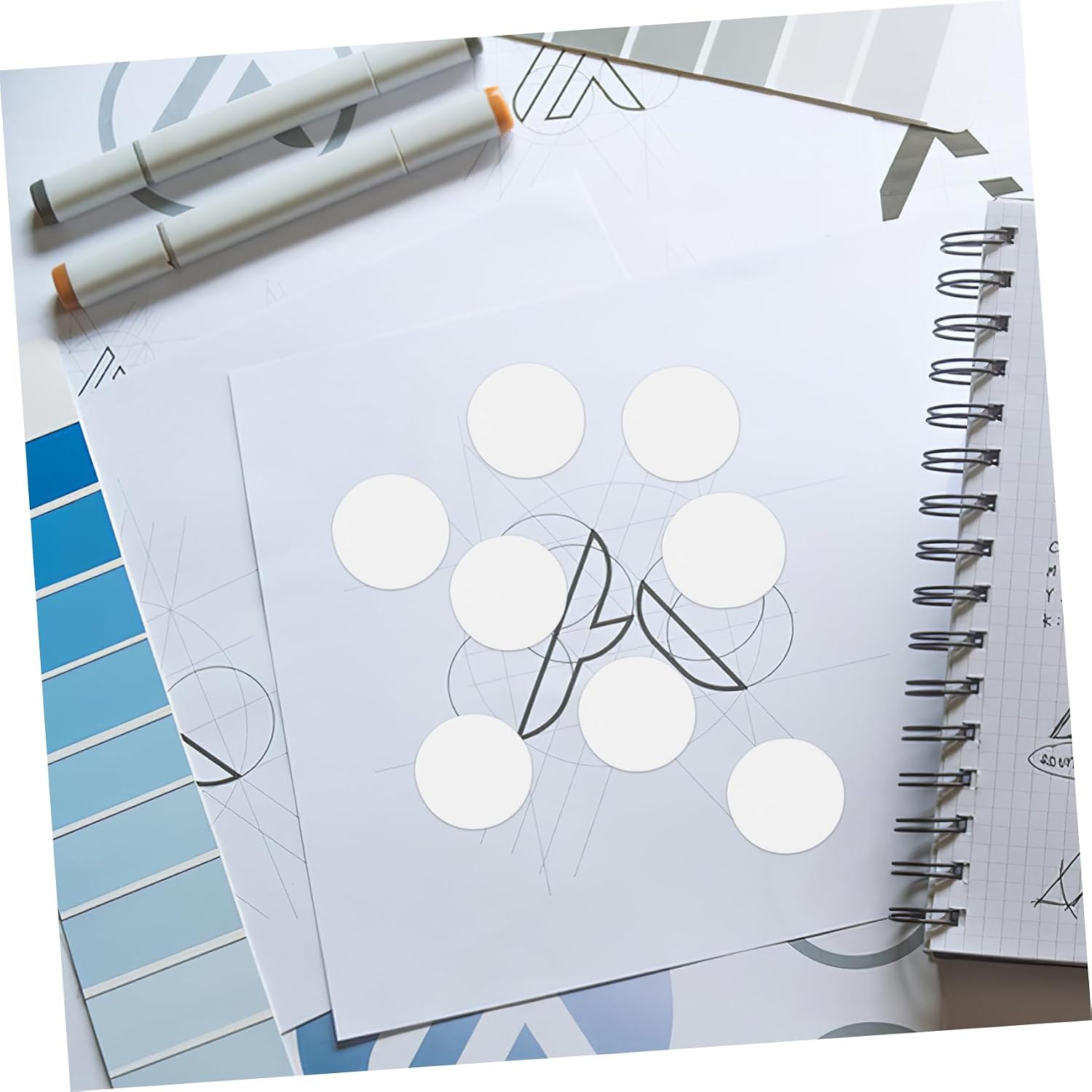 Double Sided Sticky Dots, Removable Acrylic Adhesive, 10 Sheets
