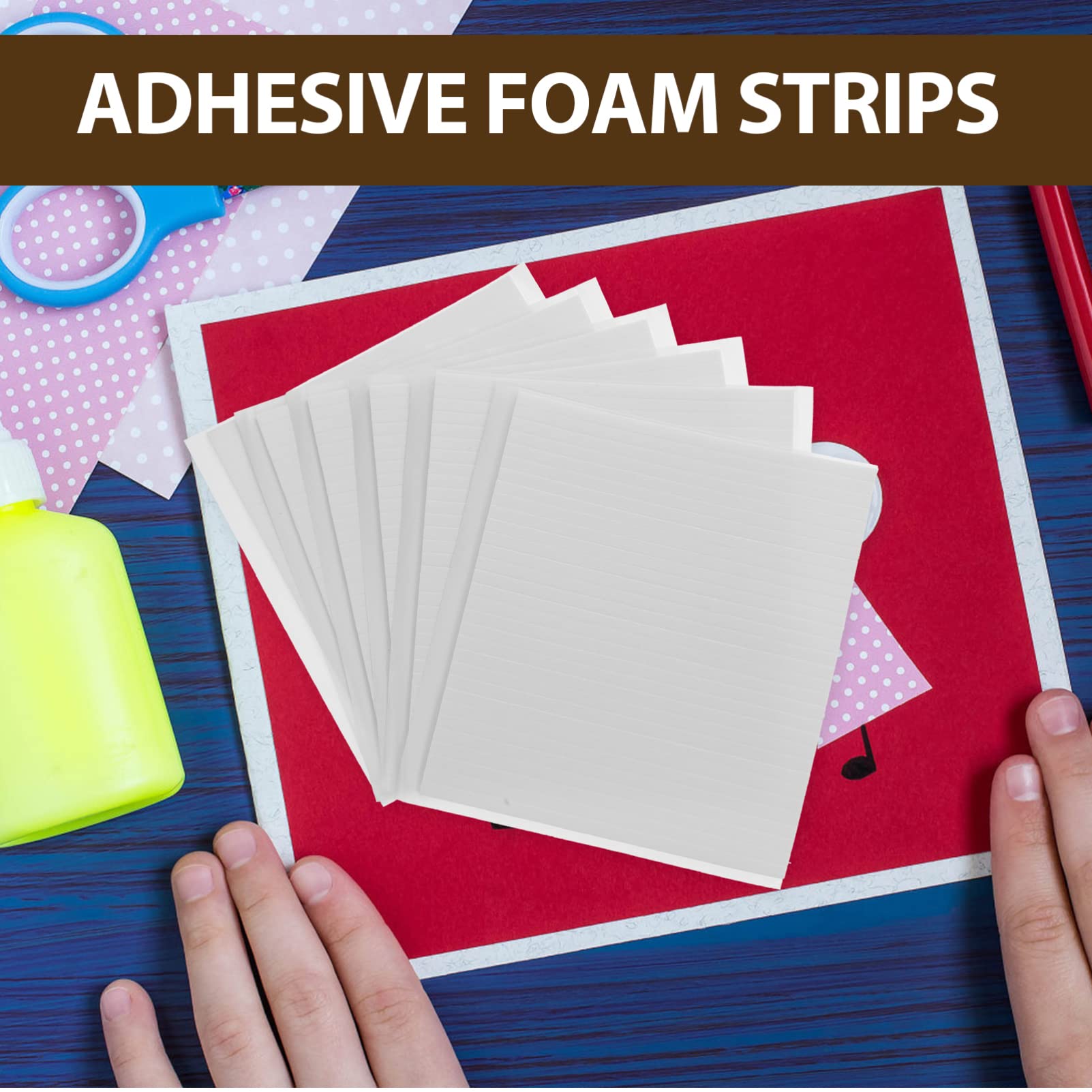 HOMSFOU 5 Series 5 Juegos De Cintas Adhesivas De Espuma De Doble Cara Para Álbumes De Recortes Tiras De Espuma Autoadhesivas Para Manualidades Cinta Adhesiva De Doble Cara 6 hojas*5