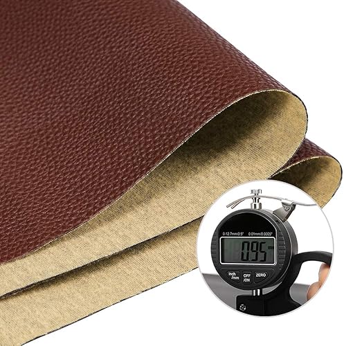 Miniatura 2 de TORRAMI Material de tela sintética suave de piel sintética, 1 yarda, 54 x 36 pulgadas, 0.037 in de grosor para tapicería, manualidades, patrón de