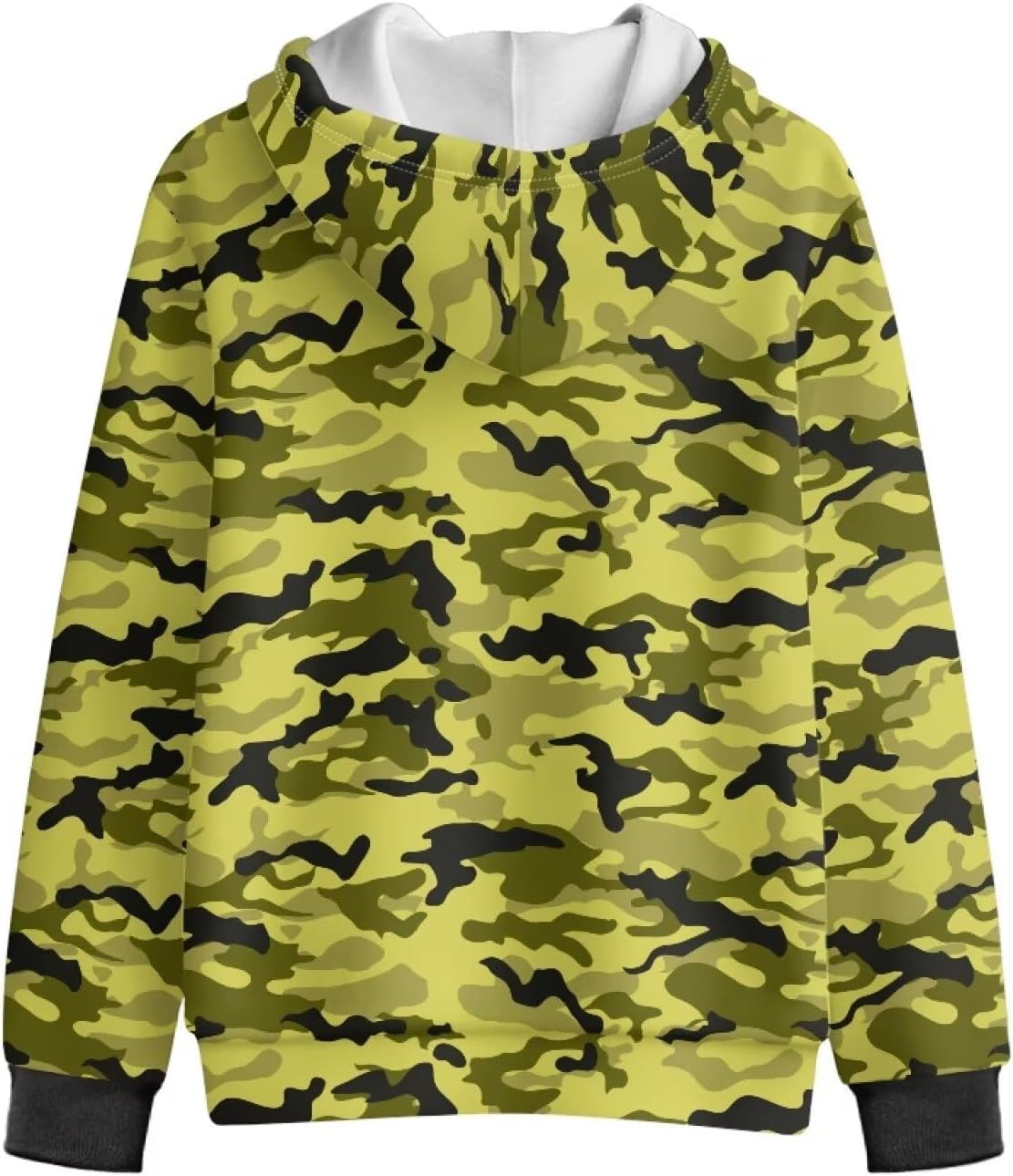 Camo Hoodies for Girls 6-16Y Boys Long Sleeve Zip Up Fleece Hoodies
