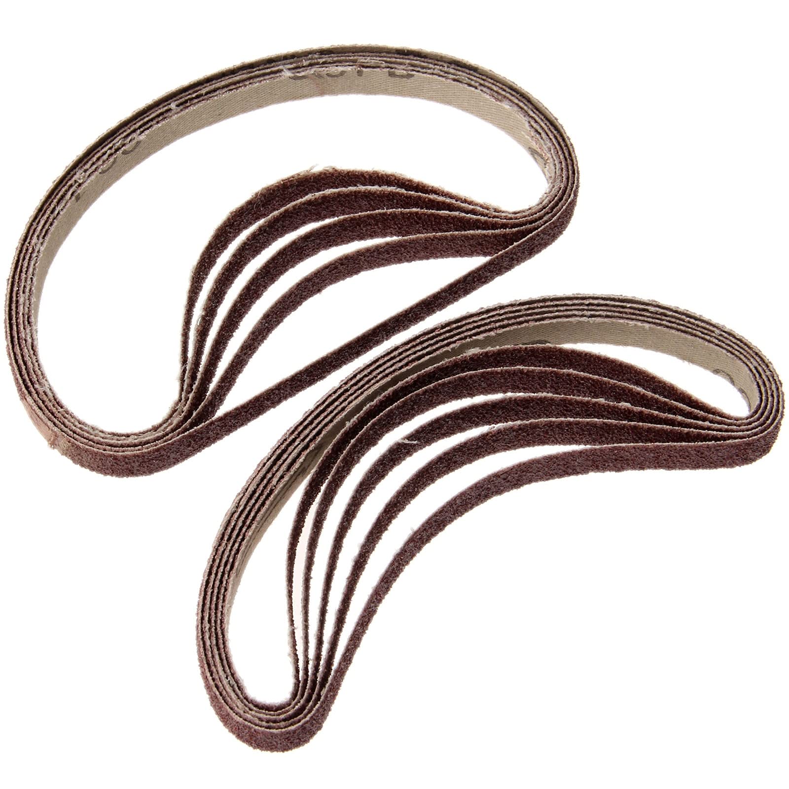 10 pezzi 10x330 mm Nastro abrasivo for levigatrici a nastro Smerigliatrice da banco Grana 60 Carta abrasiva for levigatura Lucidatura Strumento for levigatrice,Rotoli di carta vetrata