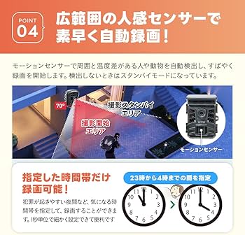 Amazon.co.jp: WTW 塚本無線 トレイルカメラ 防犯カメラ 熊 害獣 監視