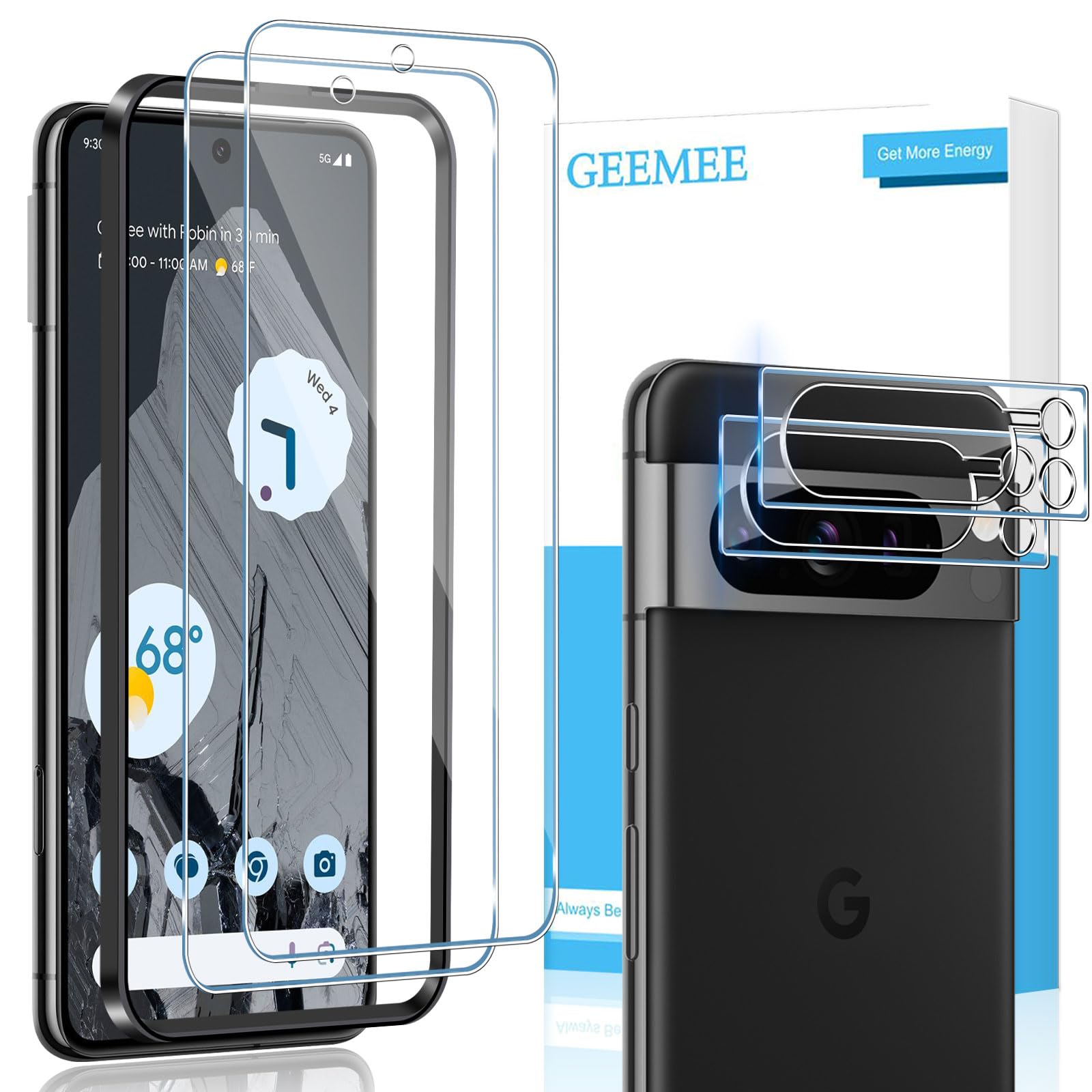 Vetro Temperato Pixel 8 Kit Protezione Vetro Temperato Per Google - Foto 2