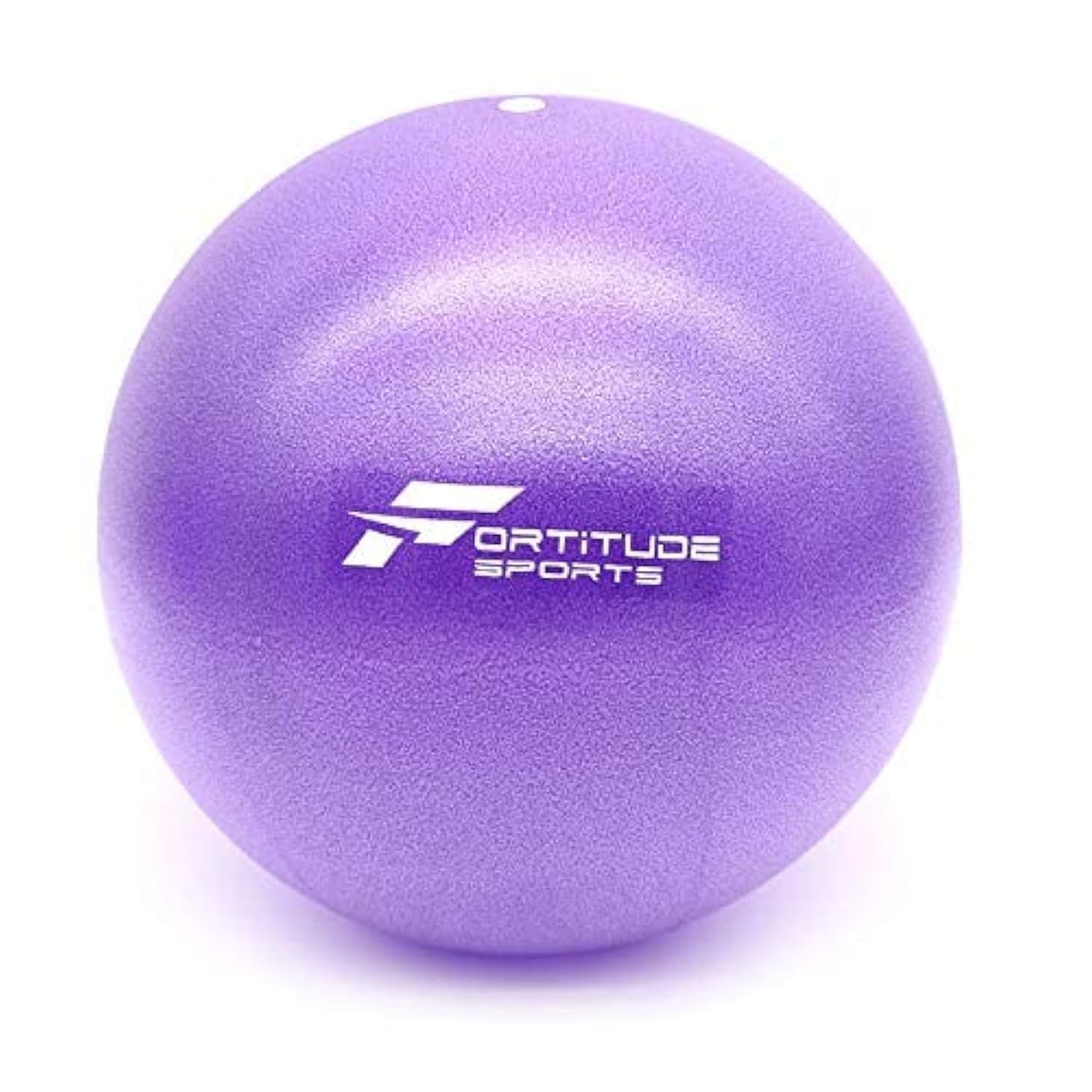 Fortitude SportsYoga Ball 25cm | Soft Mini Pilates Ball Small for Yoga, Fitness, Core, Stability and Physical Therapy | Inflatable Mini Gym Ball With Inflation Straw