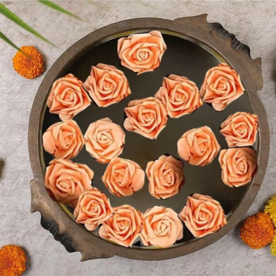 Big Rose Foam Flowers - 12 Pack for Decorations -22 Big Rose Foam Flowers - 12 Pack for Decorations -22