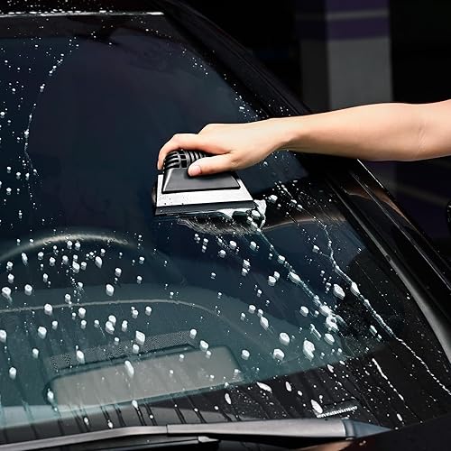 Miniatura 5 de FOSHIO Escobilla de goma PPF con mango antideslizante para limpieza de ventanas, puerta de cristal de ducha, escobilla de goma para parabrisas,