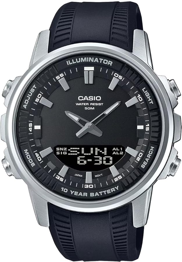 CASIO 腕時計 カシオ ワールドタイム アナデジ クオーツ メンズ