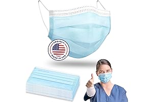 Brightt Made in USA ASTM Level 3 Protective Face Masks, Single-Use, 3-Ply...