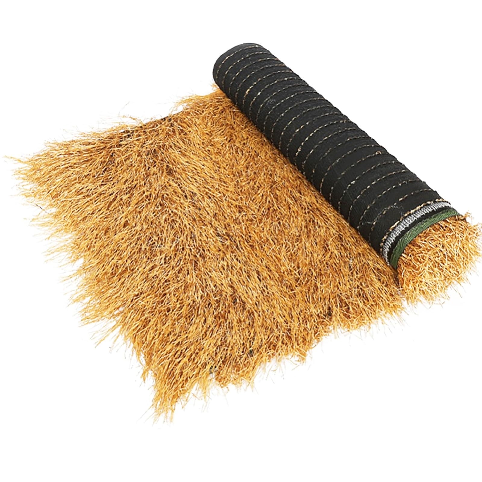 Generisch Synthetisches Strohdach, wasserdichte synthetische Strohdachrolle, gelbe mexikanische Palmgrasabdeckung für Hütte, Gartenparty, Zaundekoration (1x18m/39,4x708,7in)