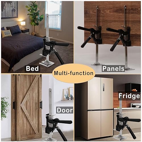 Miniatura 10 de Paquete de 2 gatos de brazo de ahorro de mano de palanca, elevador de brazo de palanca, elevador de esfuerzo para instalar puertas, ventanas,