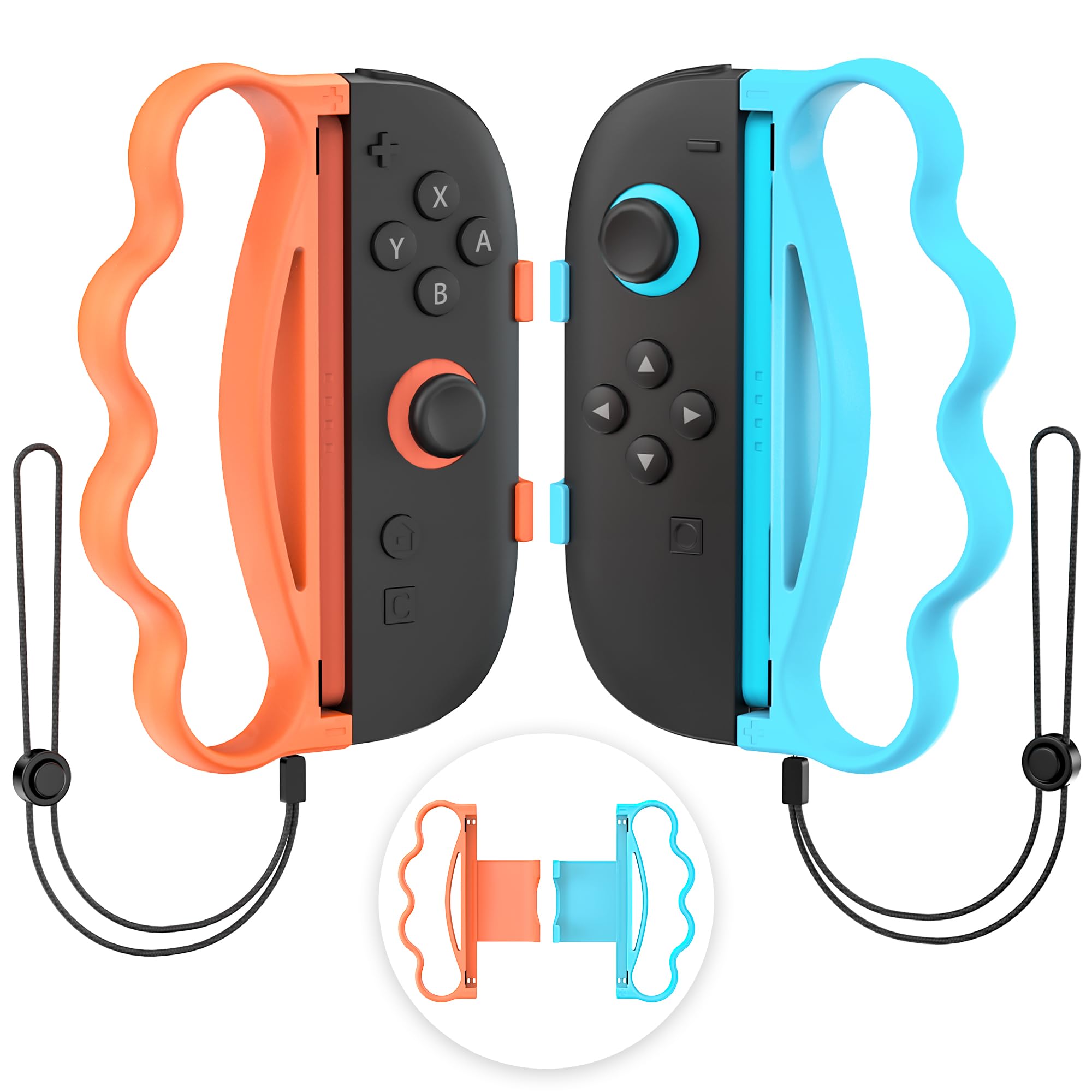 Fitness Boxing Hand Grips for Switch 2 SZ (Blue-Orange)