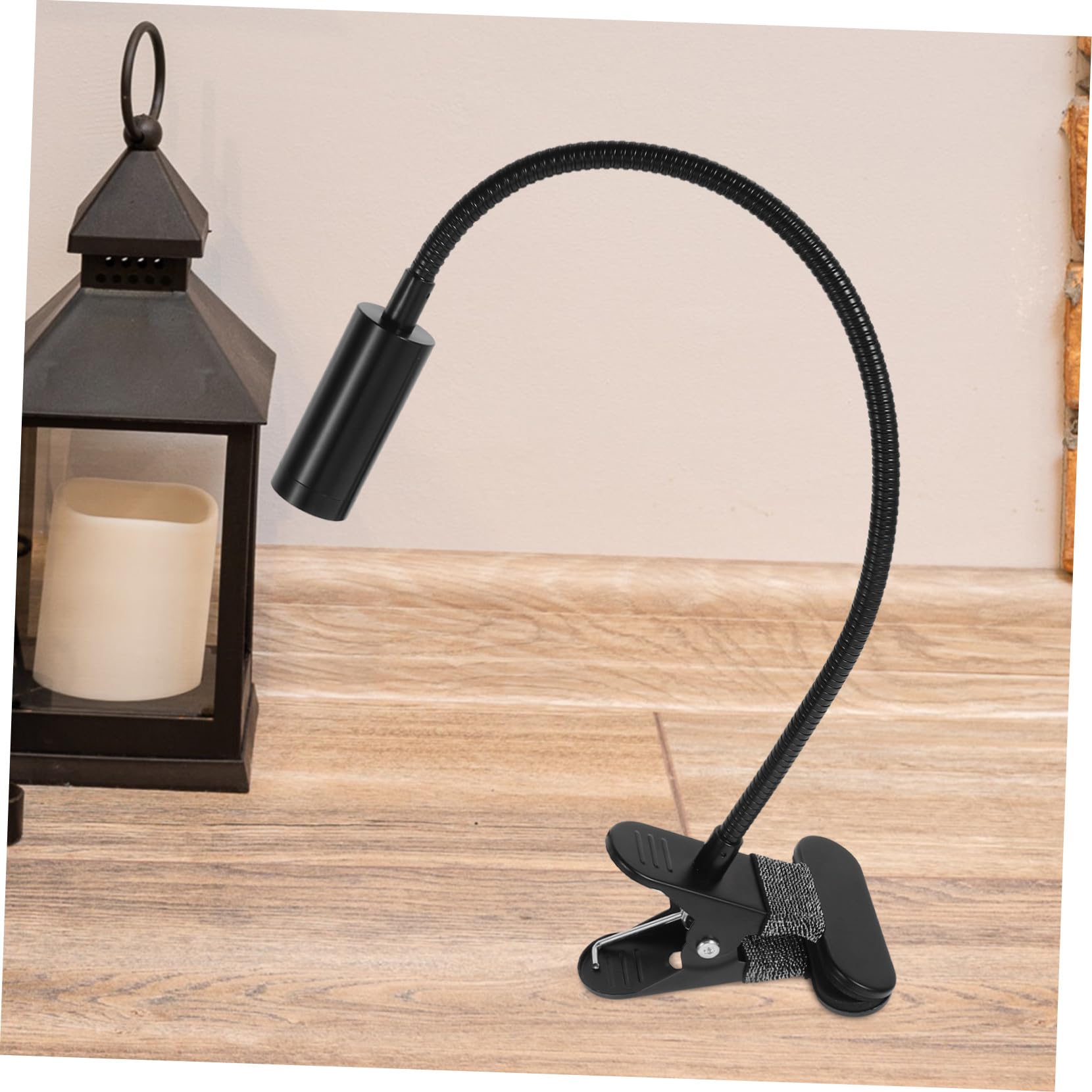 Lampada LED da Lettura Clip 3w, Collo Flessibile Nero