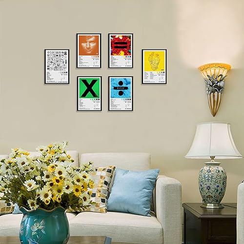 Miniatura 4 de Juego de 6 pósteres para portada de álbum de música, para sala de estar, dormitorio (8 x 12 pulgadas sin marco)