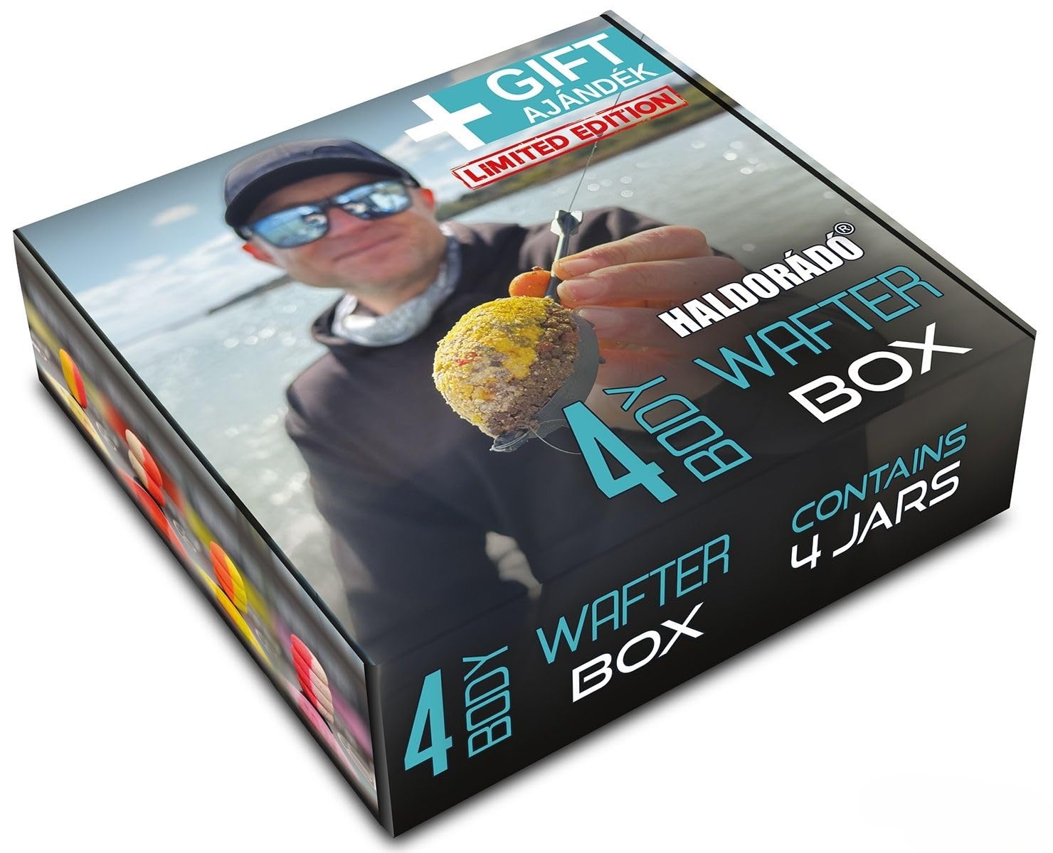 Haldorado 4 Body Method Fishing Wafter Box Limited Edition – Premium Carp Fishing Bait Set with 4 Jars & Bonus SpéciMethod Rig – Includes Exclusive Crazy Corn, Tropical Fruit, Hot Lava & Sweet Sin