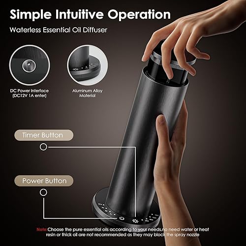 Miniatura 6 de Difusor de aceite esencial sin agua, difusores de aromaterapia, difusores de aroma para el hogar, habitación grande, difusor de aroma de hotel, 1000