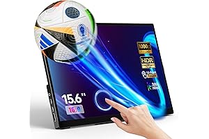 Portable 15.6" IPS Touch Screen Monitor | 1080P USB-C HDMI HDR FreeSync Eye Care