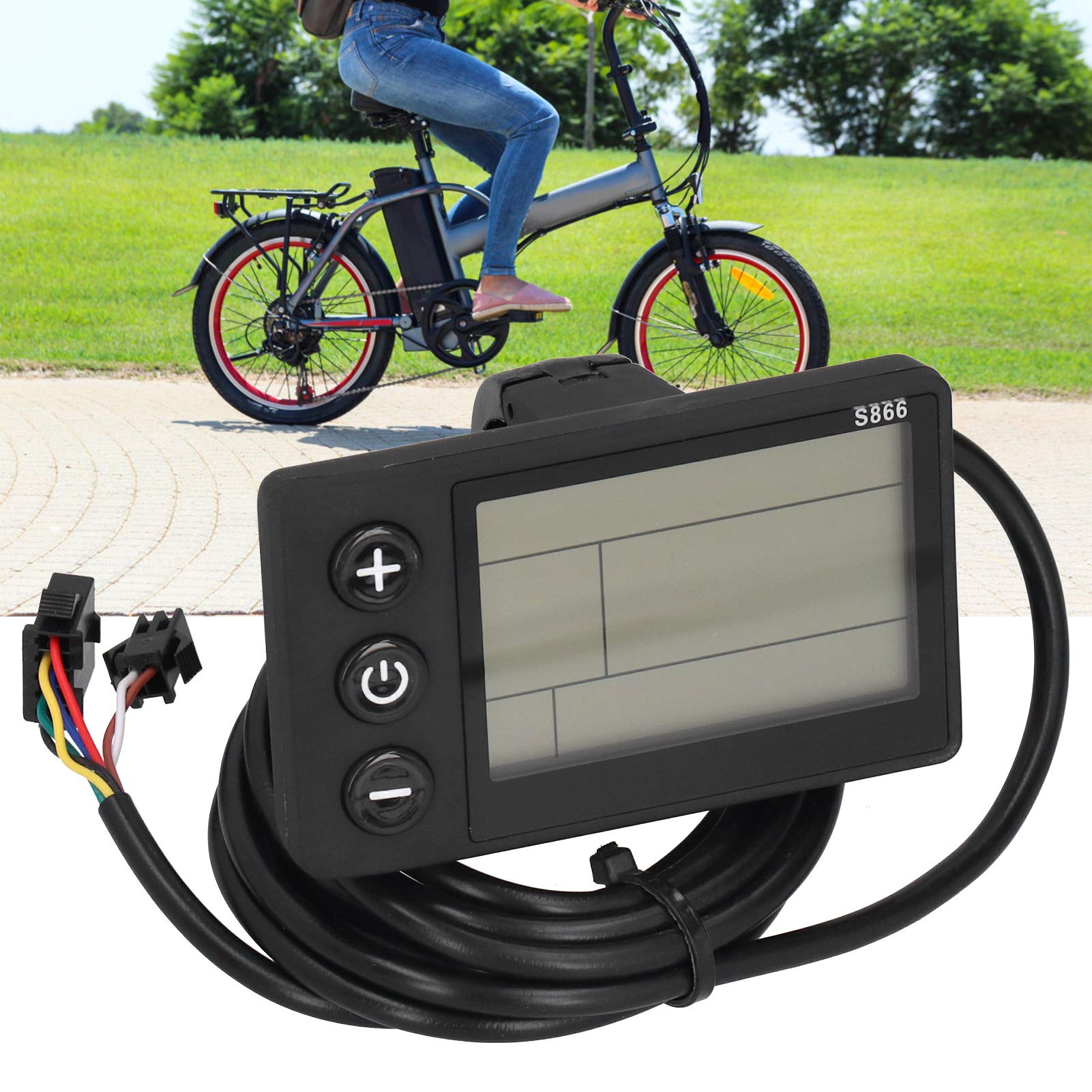 NDNCZDHC Scooter LCD Display Waterproof LCD Display Panel Lightweight for Electric E?Bike Scooter Riding Accessories (36V)