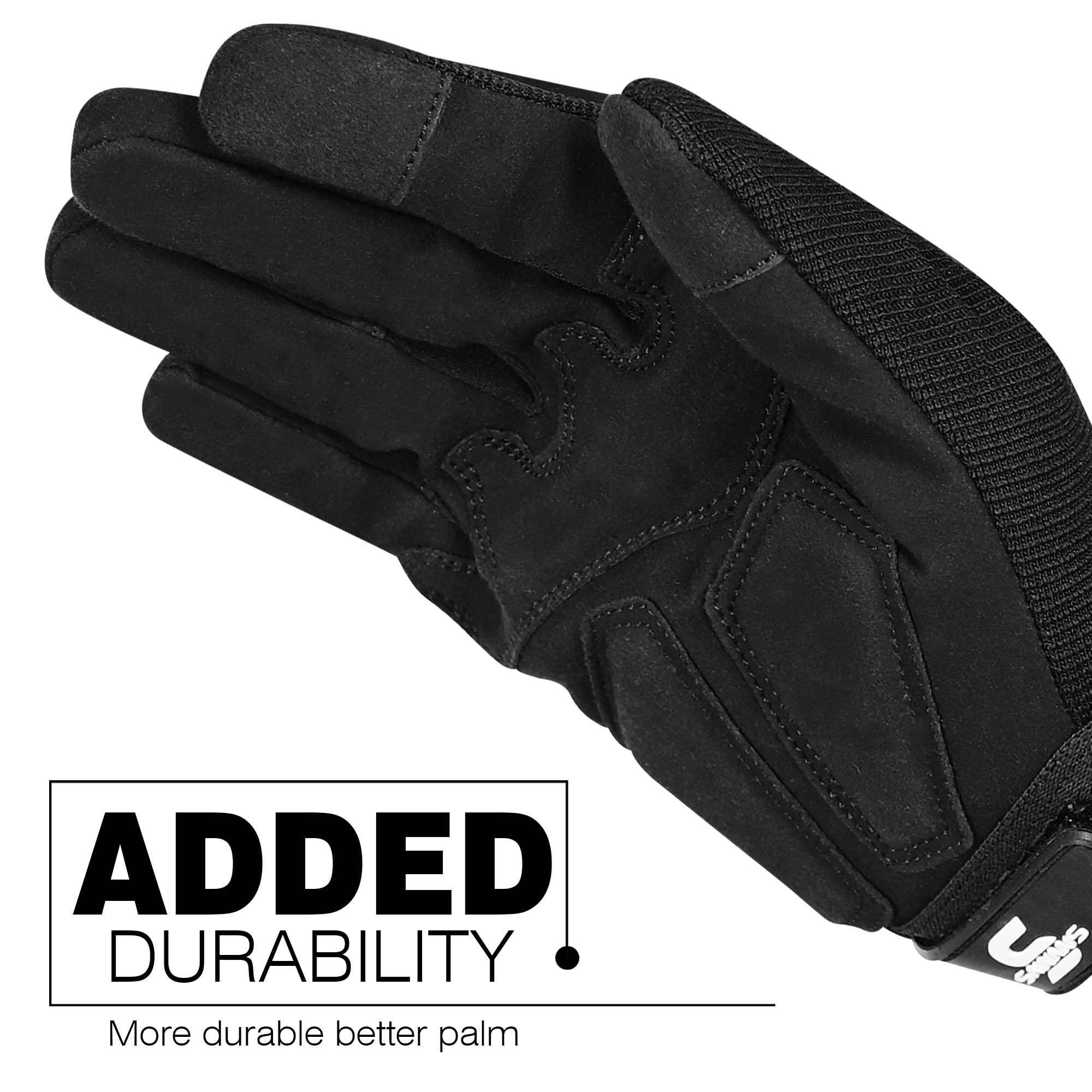 SAWANS Guanti a dita piene per moto, touch screen, equitazione, ciclismo, ciclismo, caccia, escursionismo, lavoro, arrampicata, campeggio, guida