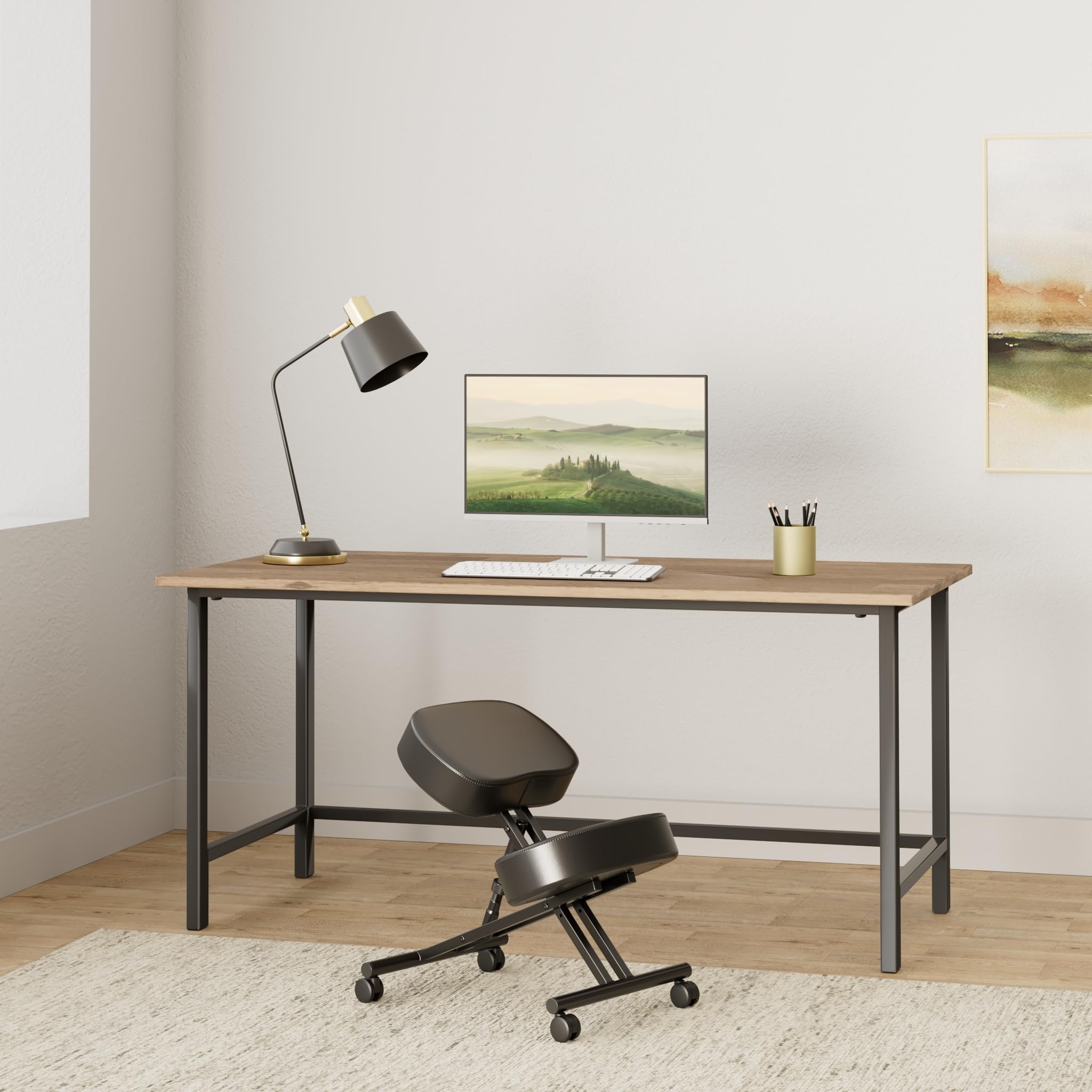 Himimi® Ergonomischer Kniestuhl Verstellbarer Kniehocker Haltungskorrekturstuhl Orthopädischer Kniestuhl für Zuhause und Büro