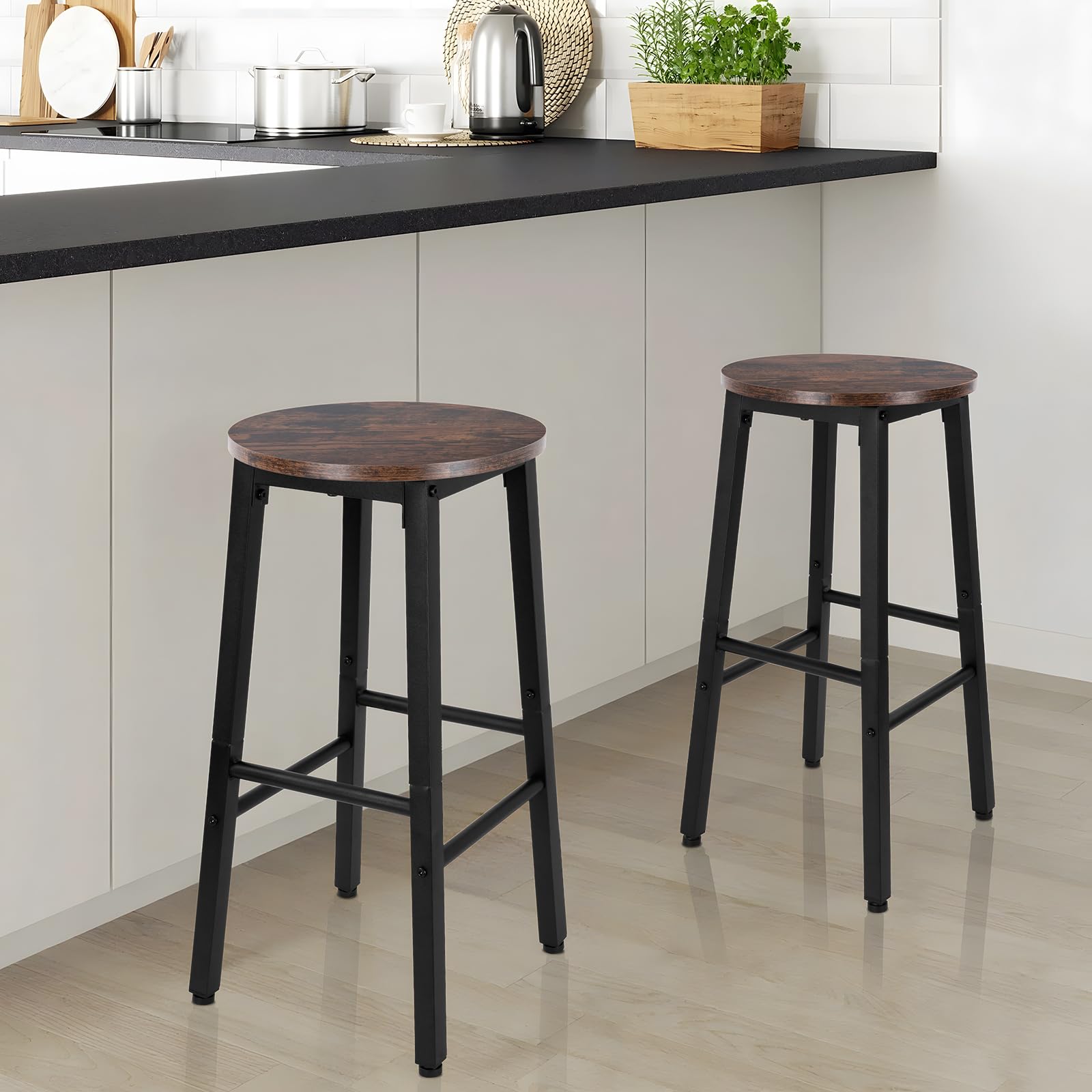 OUUTMEE 1 tabouret haut - 60 cm - Tabouret haut scandinave - Marron