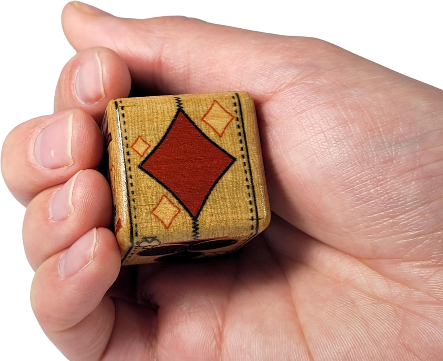 Newt's Playing Cards HideWood Design Suited Trump Marker/Indicator/Cube - 1-1/4" Stylish Block That Helps Card Players Know What is Trump (Classic)