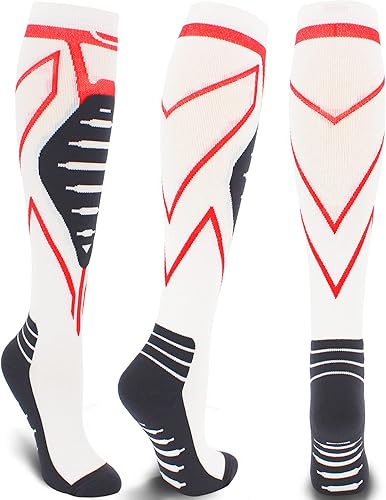 Miniatura 6 de Calcetines de compresión para hombres y mujeres, 20-30 mmHg hasta la rodilla, el mejor apoyo para médicos, atléticos, deportes, viajes (12 pares)