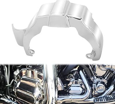 Chrome Precision Transmission Shroud Cover Fit for Harley Touring M8 Electra Glides Road Glides Road Kings Street Glides Trikes 2017-2023