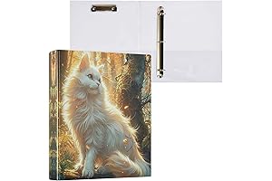 White Cat 3 Ring Binder