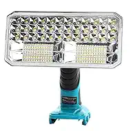 4200LM Light Compatible with Makita 18V LXT Lithium Battery, 40W Work Light with USB Port, LED Work Light for Emergencies, Camping, Outdoor, Indoor(Battery not Included)