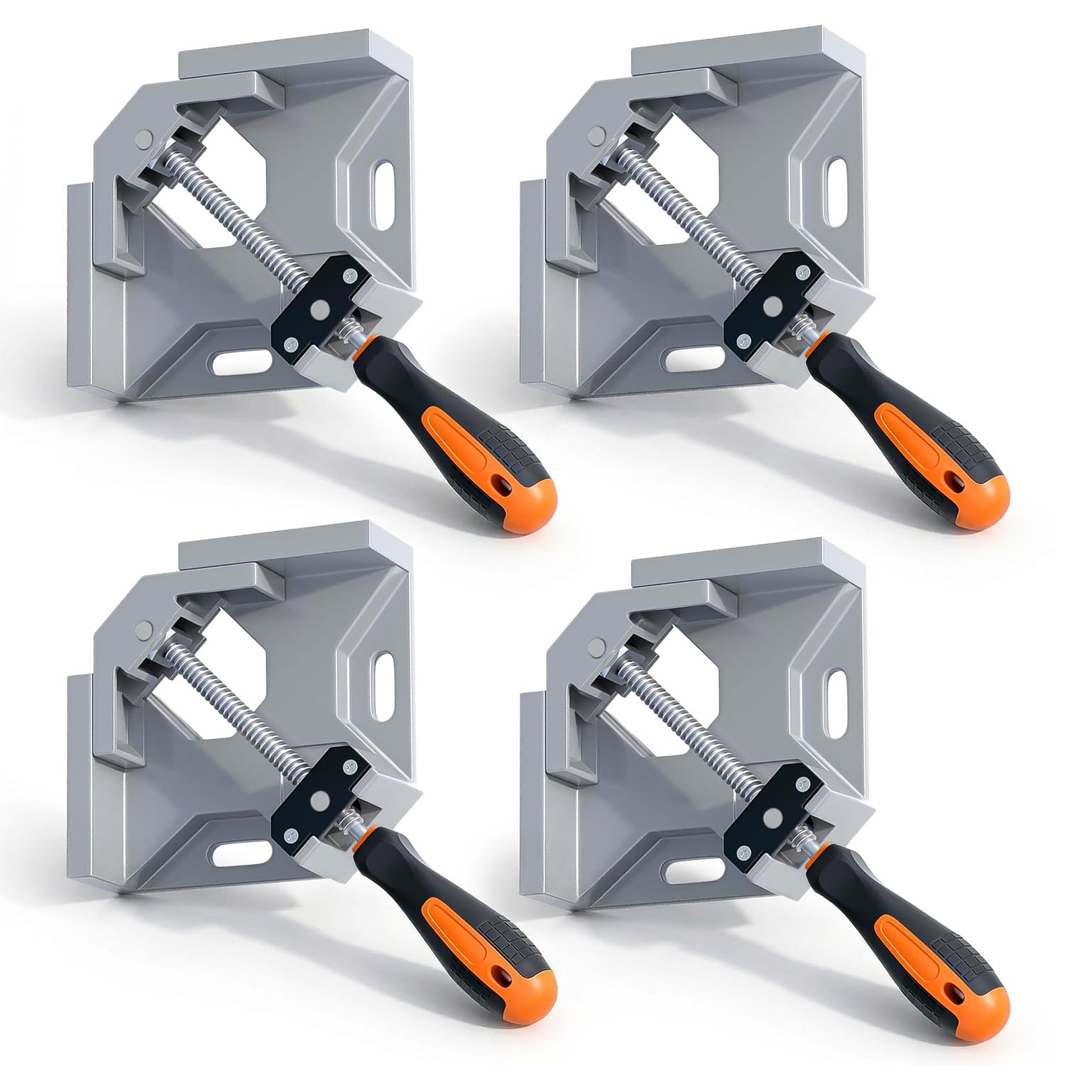 Photo 1 of AXIUM Corner Clamps for Woodworking, Adjustable Swing Jaw 90 Degree Clamp, High Hardness Aluminum Alloy Right Angle Clamp, Single Handle Clamps for DIY Woodworking, Photo Framing- 4PCS
