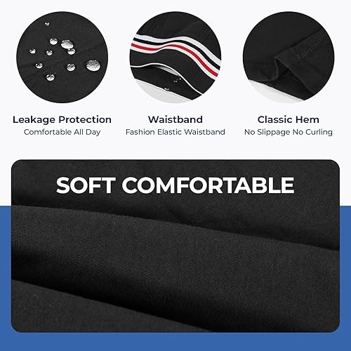 Miniatura 4 de Ropa interior lavable para incontinencia para hombres con orina absorbente frontal, 2.7 fl oz, ropa interior para incontinencia para hombre, ropa